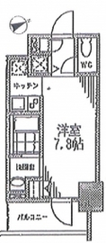 カスタリア門前仲町2 202 間取り図