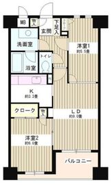 コンフィール日本橋アクアシティ 4階 間取り図