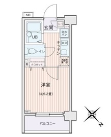 エコロジー都立大学レジデンス 519 間取り図