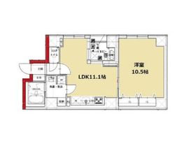 グランジット月島 101 間取り図