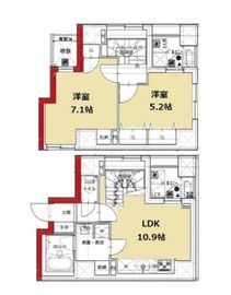 グランジット月島 303 間取り図