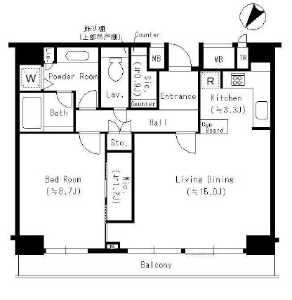 渋谷アインス 7階 間取り図