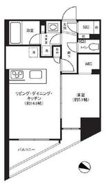 ウィルローズ茅場町 4階 間取り図