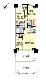 ガーデンヒルズ四ツ谷迎賓の森 2階 間取り図