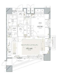 ファーストリアルタワー新宿 3101 間取り図