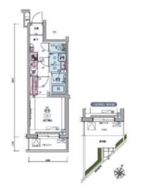 リヴシティ恵比寿 202 間取り図