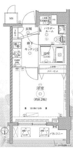 レアライズ高田馬場 601 間取り図