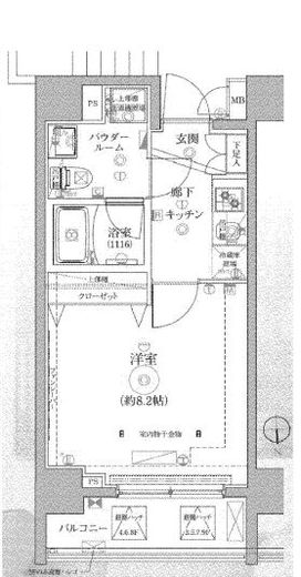 レアライズ高田馬場 703 間取り図