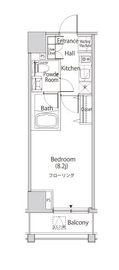 カーサスプレンディッド麻布仙台坂 302 間取り図