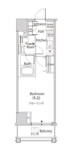 カーサスプレンディッド麻布仙台坂 502 間取り図