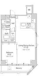 カーサスプレンディッド麻布仙台坂 1102 間取り図