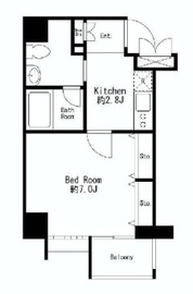 FLEG三田grato 201 間取り図