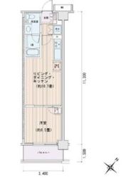 エスティメゾン豊洲レジデンス E725 間取り図