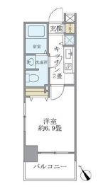 レジデンシア麻布十番 1108 間取り図