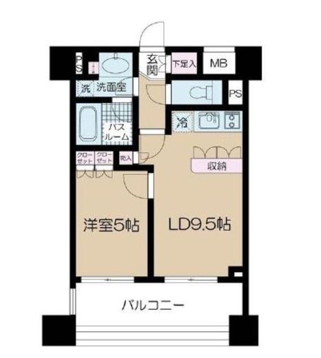 プライア渋谷 12階 間取り図
