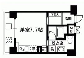 レジディア東日本橋 301 間取り図