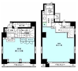 日本橋八重洲デュープレックスポーション 15階 間取り図