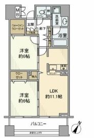 セザール小伝馬町 10階 間取り図