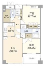 早稲田鶴巻町パークホームズ 4階 間取り図