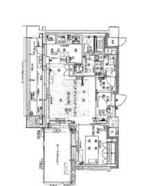 ジオ新宿百人町 7階 間取り図