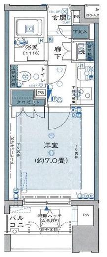 ファミール日本橋グランスイートプラザ 9階 間取り図