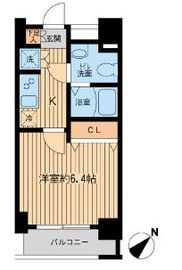 ヒューマンハイム月島 202 間取り図