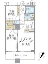 ブリリアマーレ有明 26階 間取り図