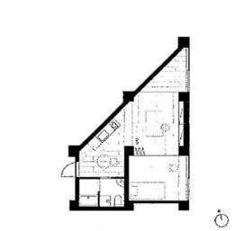 三組坂flat 1FA 間取り図