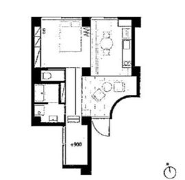 三組坂flat 2FA 間取り図