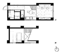 三組坂flat 2FD 間取り図