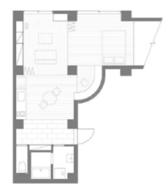 三組坂flat 3FA 間取り図