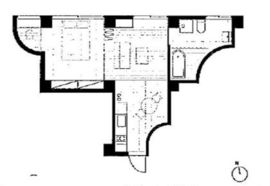 三組坂flat 4FB 間取り図