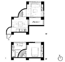 三組坂flat 4FC 間取り図