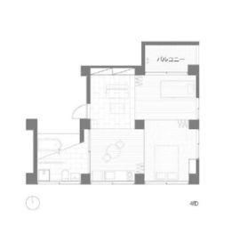 三組坂flat 4FD 間取り図