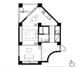 三組坂flat 5FA 間取り図