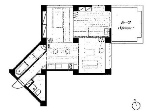 三組坂flat 6FB 間取り図