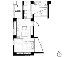 三組坂flat 7FA 間取り図