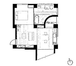 三組坂flat 7FB 間取り図