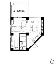 三組坂flat 8FA 間取り図