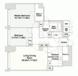 ラ・トゥール千代田 3206 間取り図