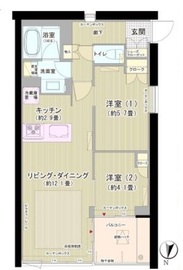 ガーデニエール砧ウエスト 1016 間取り図