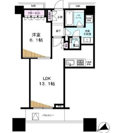 アトラスタワー西新宿 11階 間取り図