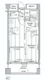 グランハイツ白金 105 間取り図