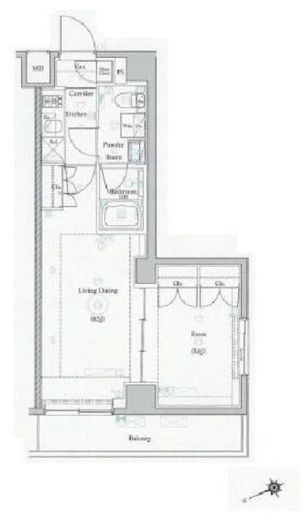 メイクスデザイン大森2 410 間取り図