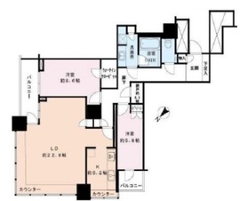 ザ・東京タワーズ シータワー 19階 間取り図