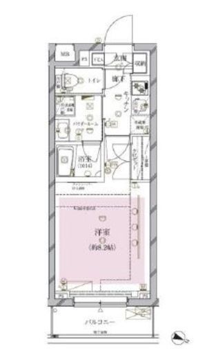 クレイシア目黒碑文谷 4階 間取り図