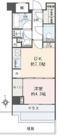 アトラス西麻布 1階 間取り図