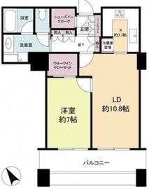 東京ツインパークス レフトウィング 14階 間取り図