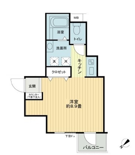 アーバイル日本橋小伝馬町 9階 間取り図