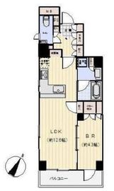 オープンレジデンシア日本橋三越前 6階 間取り図